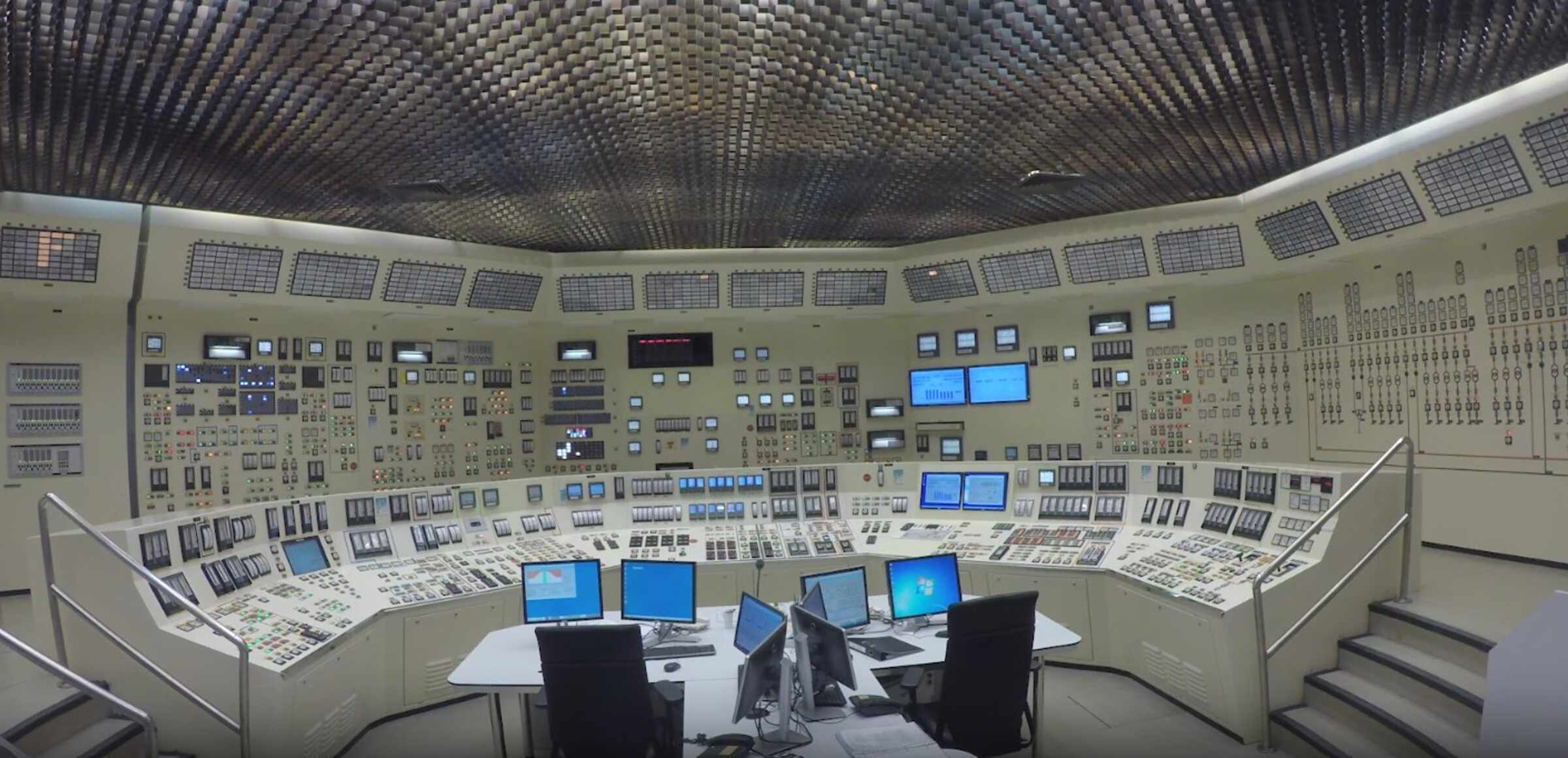 Sala de control de la central nuclear de Ascó (Tarragona)